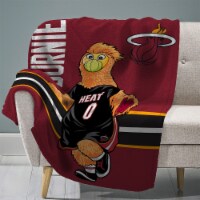 Sleep Squad Miami Heat Burnie 60” x 80” Raschel Plush Blanket