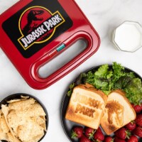 Uncanny Brands Jurassic Park Grilled Cheese Maker- Panini Press and Compact Indoor Grill