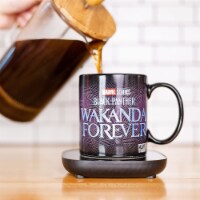 Uncanny Brands Marvel Black Panther  Wakanda Forever  Mug Warmer with Mug