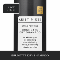 Kristin Ess Brunette Dry Shampoo Powder Spray With Vitamin C for Dark + Brown Hair - Oil Absorbing Perspective: Main
