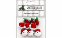 Buttons Galore Theme Button Holiday HO HO HO