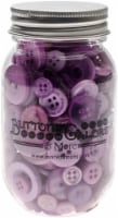 Buttons Galore Button Mason Jars-Sour Grapes