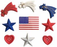 Buttons Galore Button Theme Pack-Stars And Stripes