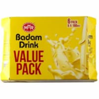 MTR 6 Pack Badam Drink - 180 Ml (6.08 Oz)