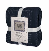 Denim Trading Post Zen Garden Quilt Set - 3 Piece - Navy