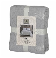 Denim Trading Post Needle & Pine Acid Wash Quilt Set - 3 Piece - Gray