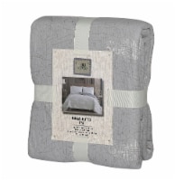 Denim Trading Post Needle & Pine Acid Wash Quilt Set - 3 Piece - Gray