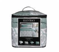 Ellen Tracy Medallion Comforter Quilt Set - Green