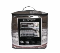 Ellen Tracy Canyon Comforter Quilt Set - Brown