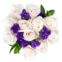 White & Yellow Rose Floral Arrangement
