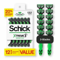 Schick Xtreme3 Disposable Razors for Men Sensitive Skin Protects Skin from Irritation Perspective: Main