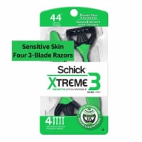 Schick Xtreme3 Disposable Razors for Men Sensitive Skin Protects Skin from Irritation Perspective: Main