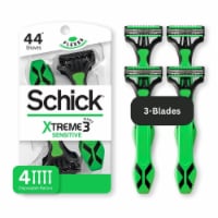 Schick Xtreme3 Disposable Razors for Men Sensitive Skin Protects Skin from Irritation Perspective: Main
