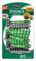 Schick Xtreme 3 Sensitive Skin Razors,Flexible Blades with Aloe Fights Razor Burn,20 Count