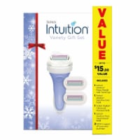 Schick Intuition 4-Blade Razor + Refills Holiday Gift Set Value Pack Perspective: Main