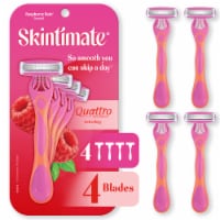 Skintimate Four-Blade Raspberry Rain Disposable Razors