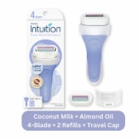 Schick Intuition Pure Nourishment Women's Razor With Coconut Milk & Almond Oil