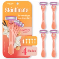 Skintimate Vanilla Sugar Exfoliating Women's Disposable Razors Perspective: Main