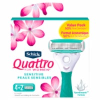 Schick Quattro For Women Sensitive Razor Blade Refill Cartridges
