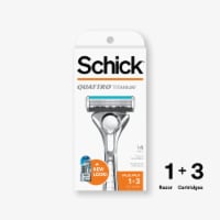 Schick Quattro Titanium 4-Blade Men's Razor and Razor Blade Refills