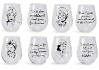 The Golden Girls Stemless Wine Glass Collectible Set of 4| Each Holds 16 Ounces
