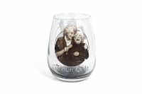 The Golden Girls Black and White Stemless Wine Glass - 16-Ounces