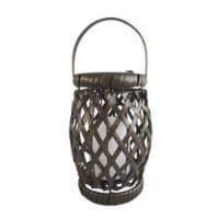TX USA Corporation Resin Wicker Solar Lantern - Small