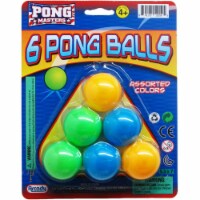 DDI 2330946 Ping Pong Ball Play Set, Blue, Green & Yellow - 6 Piece - Case of 72