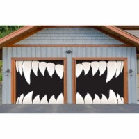 My Door Decor 285901HALL-015 7 x 8 ft. Halloween Scary Teeth Halloween Door Mural Sign Split