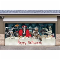 My Door Decor 285905HALL-002 7 x16 ft. Draculas Halloween Dinner Outdoor Halloween Holiday Do