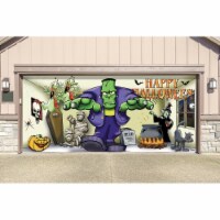My Door Decor 285905HALL-004 7 x16 ft. Frank & Friends Outdoor Halloween Holiday Door Mural S