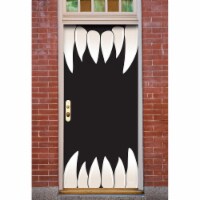 My Door Decor 285906HALL-006 36 x 80 in. Halloween Scary Teeth Halloween Front Door Mural Sig
