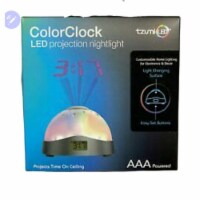 Battery Powered Alarm Clock with Moon & Stars Display Projection Clock