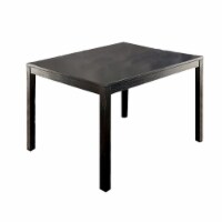 Wooden Dining Table Set Of 5, Black and Gray- Saltoro Sherpi
