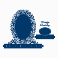 Tattered Lace Die - Flectere Oval Fancy Foundation