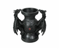 Tarragon's Chalice Stone Finish Double Dragon Flower Vase 10 Inches High