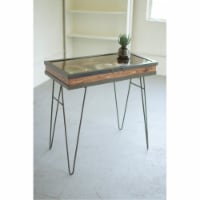 Display Table With Hinged Glass Top - Large