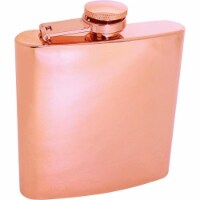 Maxam KTFLKC6 6 oz Copper-Tone Plated Stainless Steel Flask
