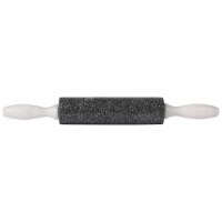 HealthSmart KTGRP 16 in. Charcoal Colored Granite Rolling Pin