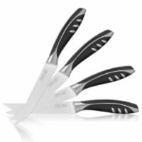 4-Piece Steak Knife Set, 9 1/8 Inch Stainless Steel Serrated Blade, Full Tang w/ ABS Overlay