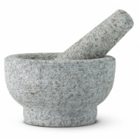 HealthSmart By MAXAM Gray Granite Mortar and Pestle