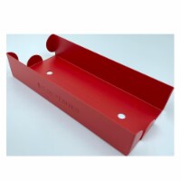 Huron HASZ0112 Aluminum Penny Coin Tray&#44; Red - Pack of 2