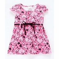 DDI 2362770 Toddler Girls Printed Dresses with Leopard Hearts Design - Size 2T-4T - Case of 2