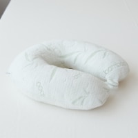 Premium Super-Soft Bamboo Neck/Travel Pillow, U Shape, Memory Foam Filling, Removable and