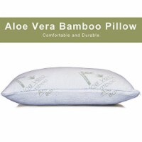 Premium Bamboo Pillow - Supportive Memory Foam for Back, Side and Stomach Sleepers - Super