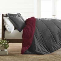 Bamboo Elegance Reversible Comforter - Premium Down Alternative Filling, Blended Cover, Soft,