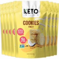 Keto Cookies Vanilla with MCT (8 Packs) Low Carb Gluten Free Healthy Coconut Cluster