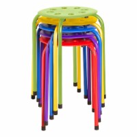 Assorted Color Stacking Stools for Home, Office, Classrooms (Pack of 5)