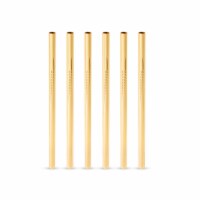 Gold Lowball Straws by Viski