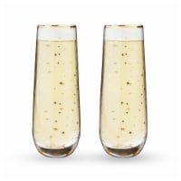 Starlight Stemless Champagne Flute Set by Twine®Starlight St